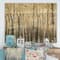 Designart - Golden Birch Forest I - Landscapes Print on Natural Pine Wood